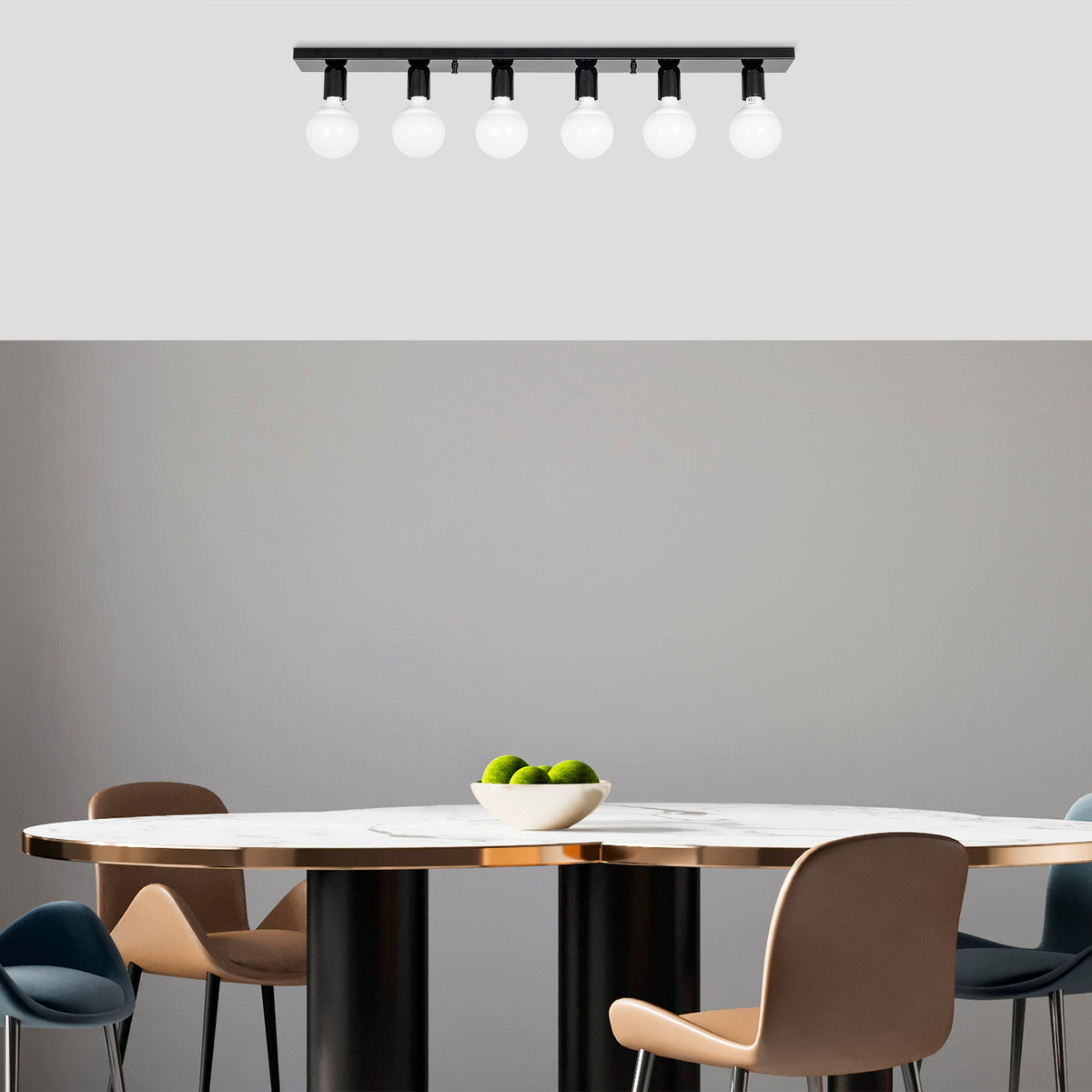 Candelabru, Mirro - 12225, Negru / Alb