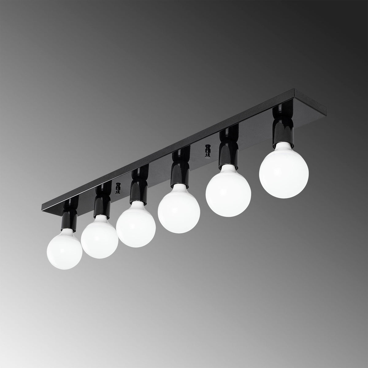 Candelabru, Mirro - 12225, Negru / Alb