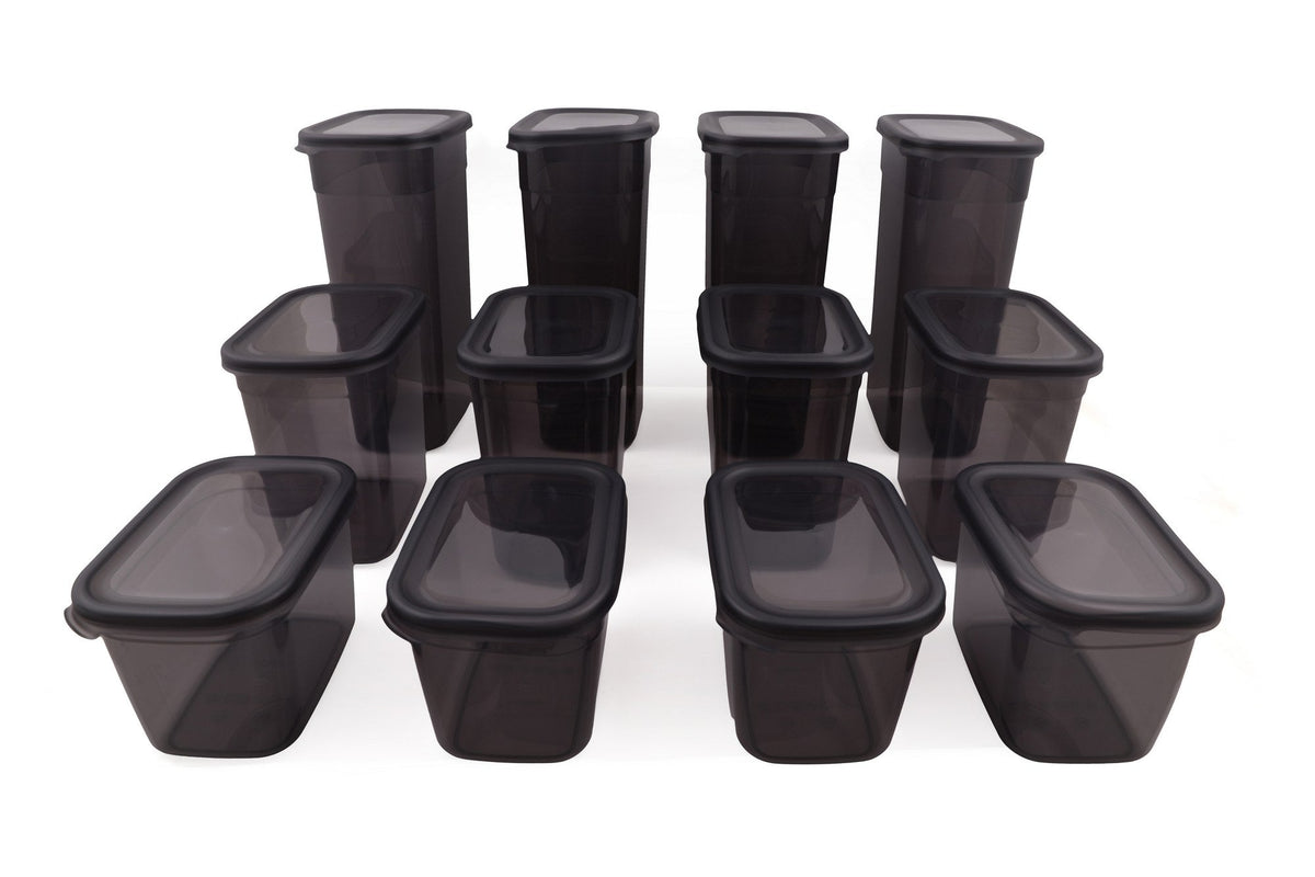 Set cutii depozitare (12 piese), BNMPEGYAR12-13232, Antracit