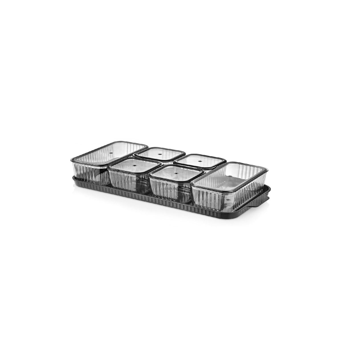 Set cutii depozitare (13 piese), Khvltseffaf - Anthracite, Antracit