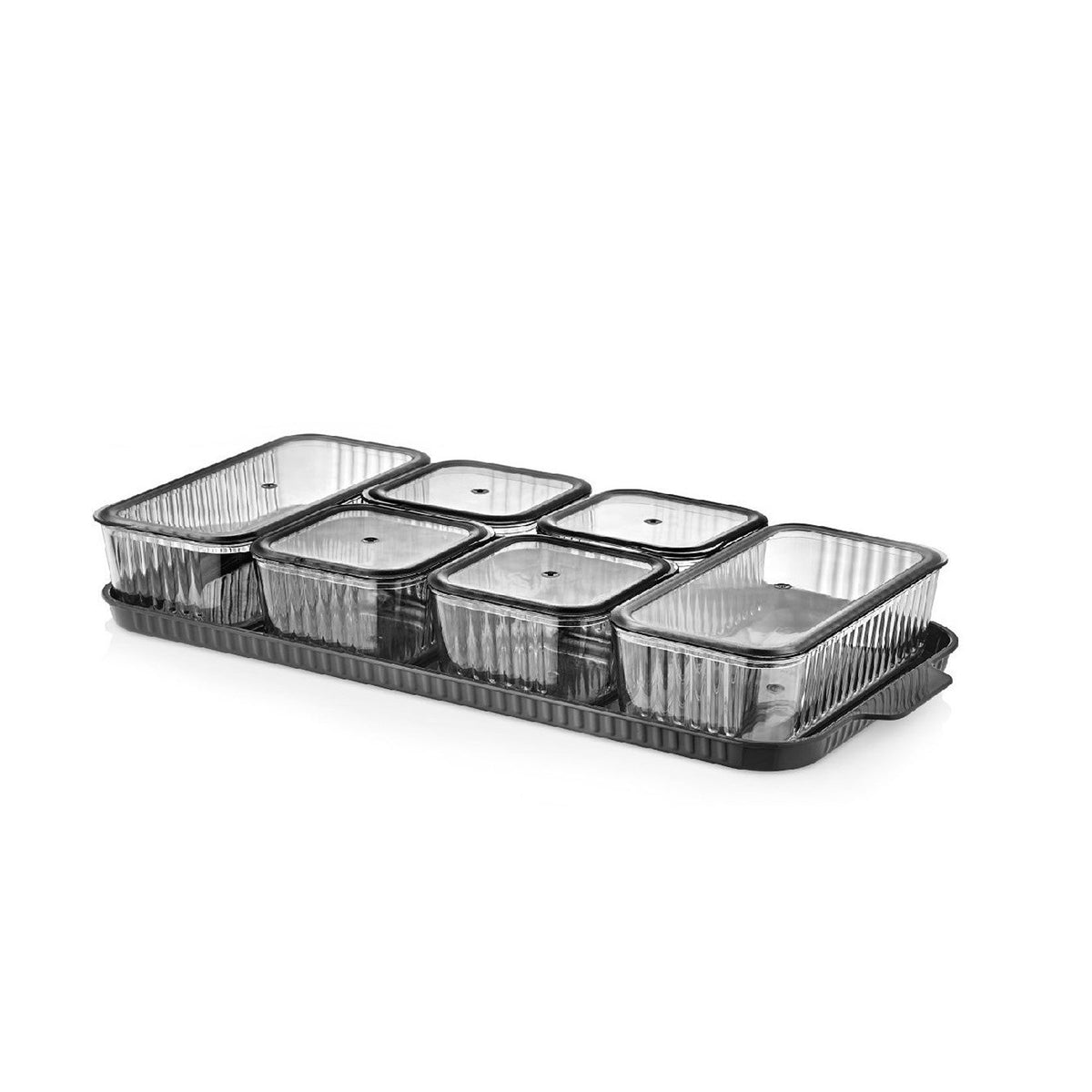 Set cutii depozitare (13 piese), Khvltseffaf - Anthracite, Antracit