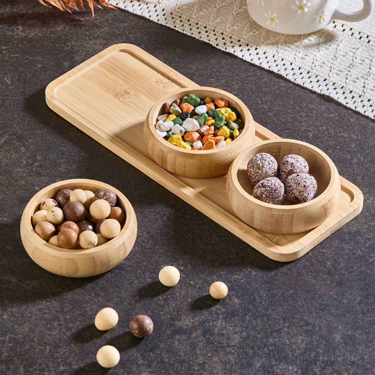 Set boluri aperitiv (4 piese), Acero-32119, Multicolor