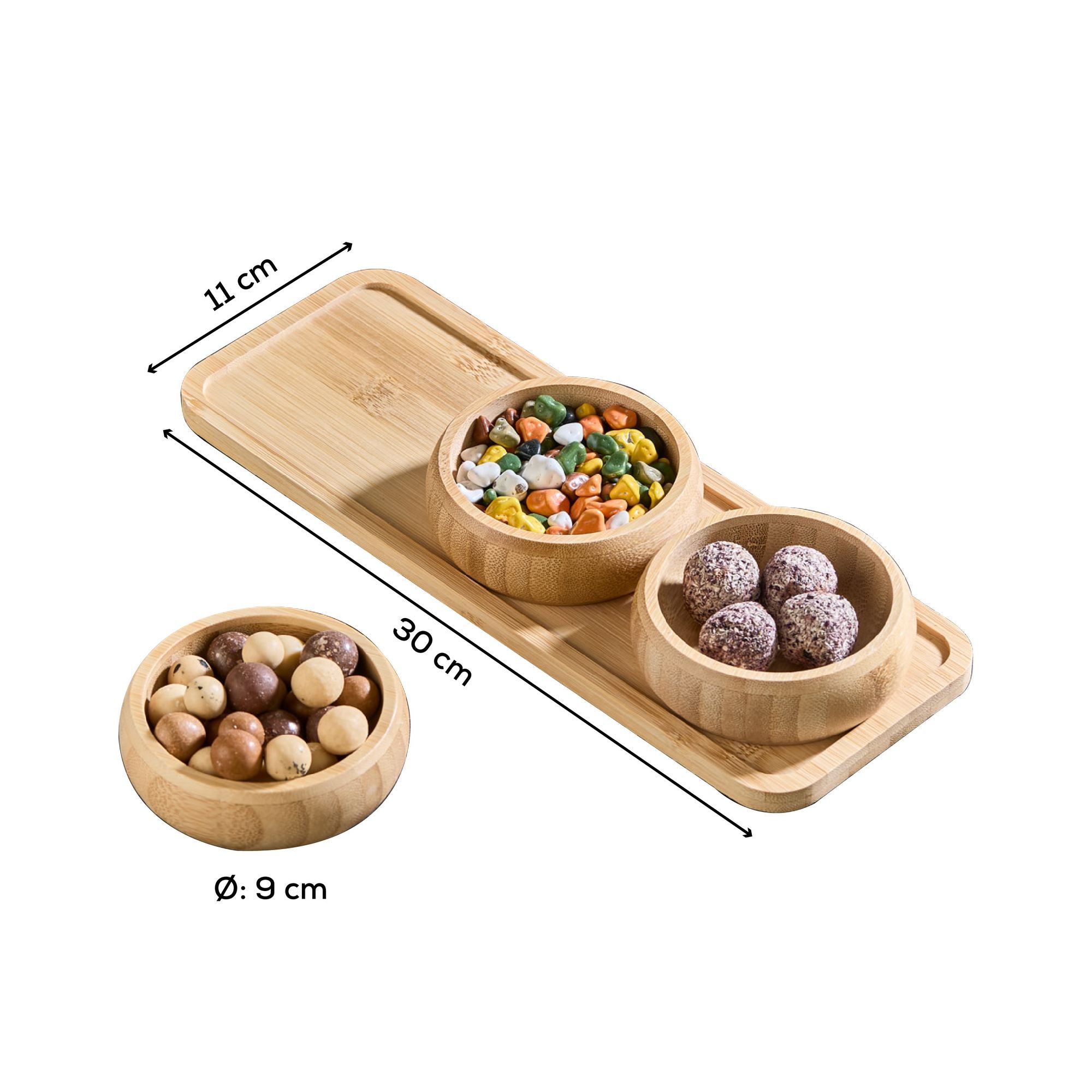 Set boluri aperitiv (4 piese), Acero-32119, Multicolor