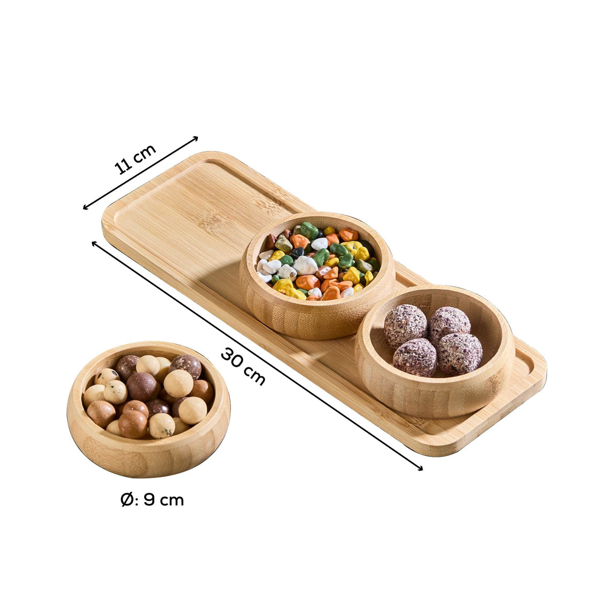 Set boluri aperitiv (4 piese), Acero-32119, Multicolor