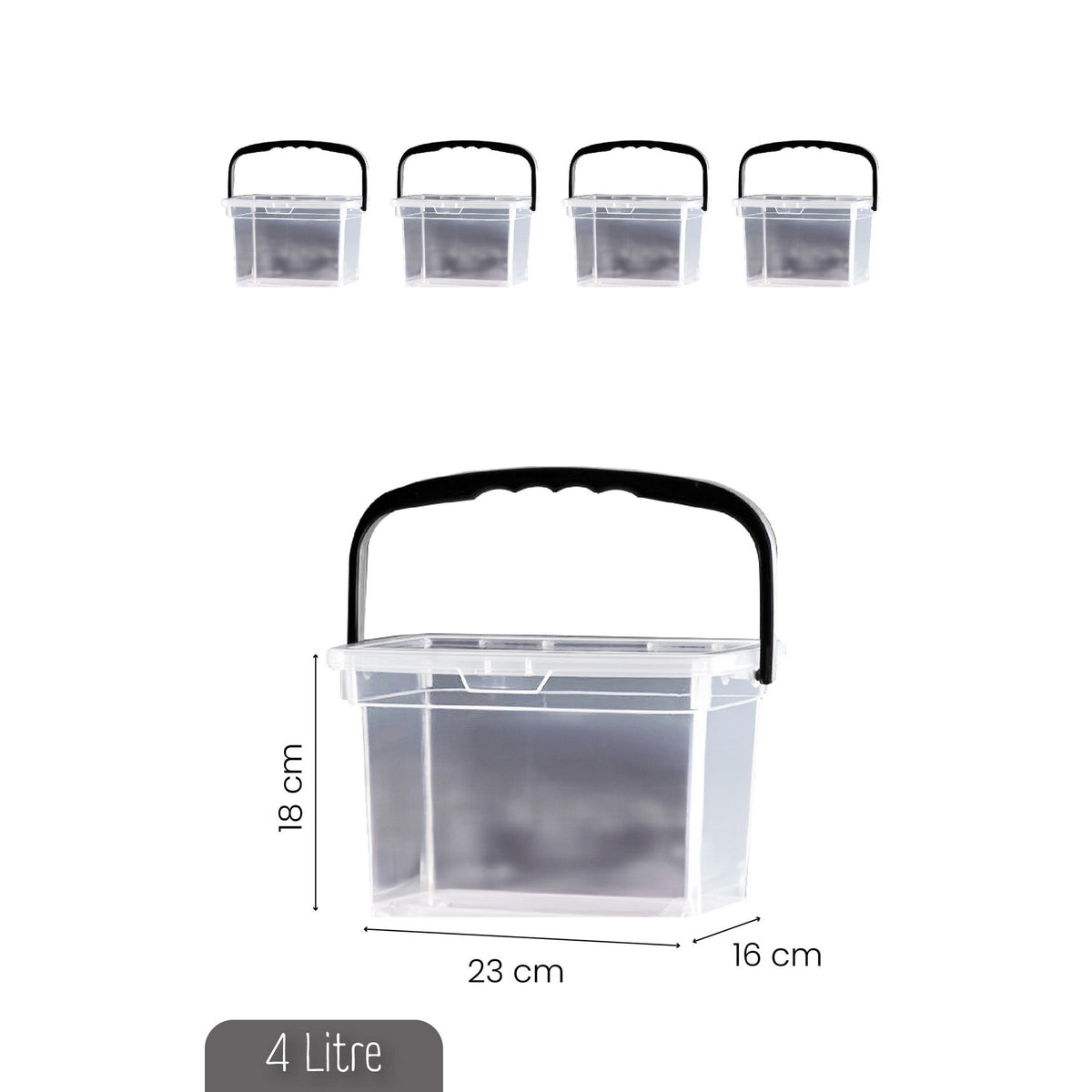 Set cutii depozitare (4 piese), KARE4LDTRJN4LU - White, Alb