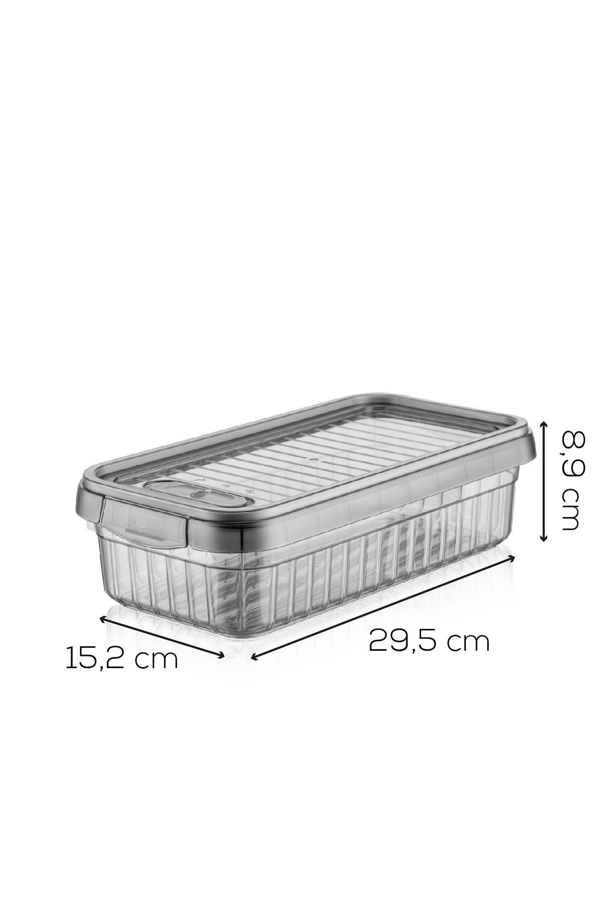Set cutii depozitare (2 piese), BNM-8038 - Anthracite, Antracit