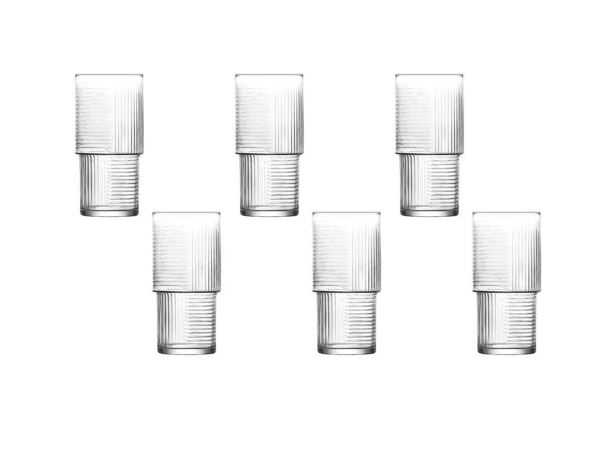Set pahare (6 piese), LV-HLN376F, Transparent