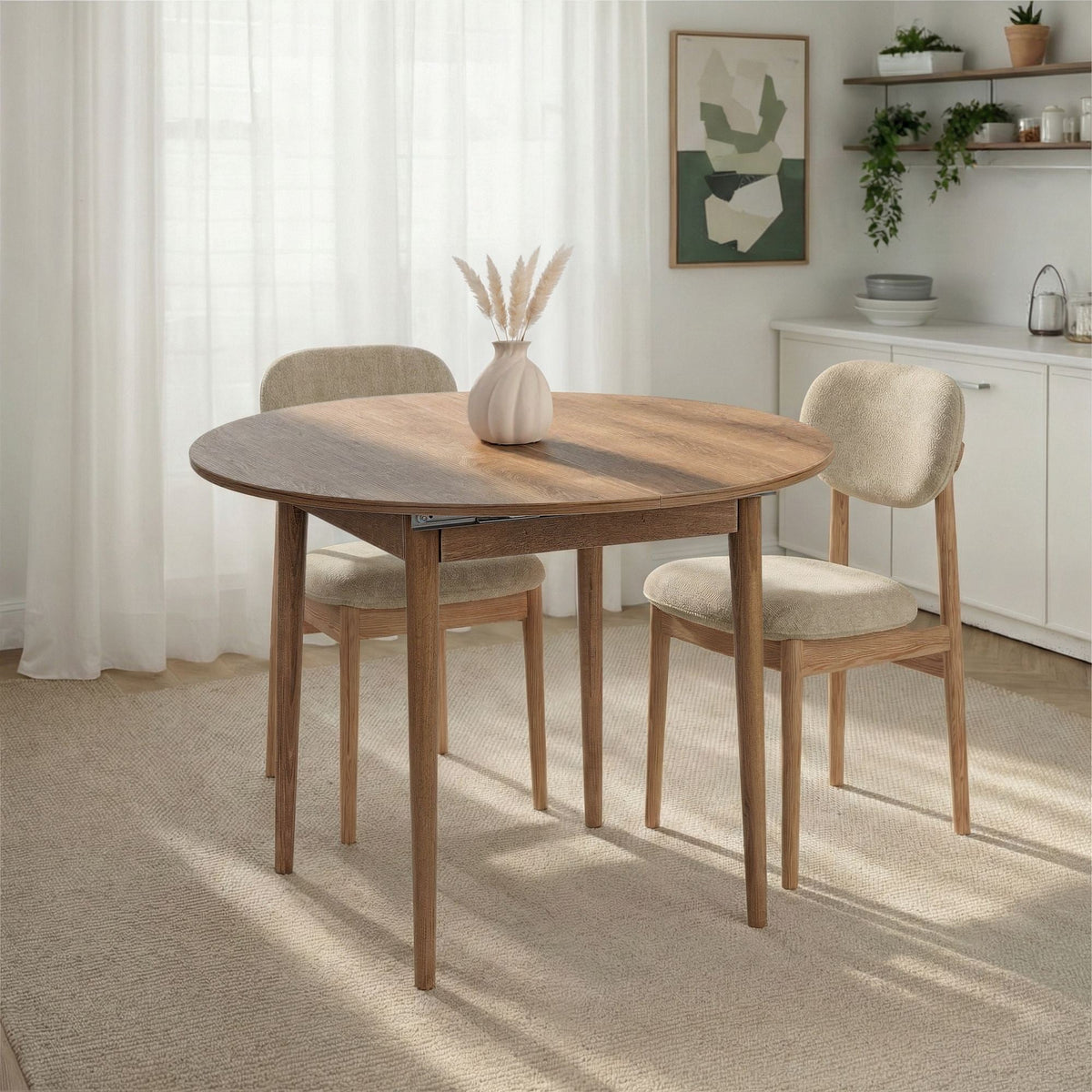Masă dining extensibilă, Viona - Kafkas Oak, Stejar Kafkas