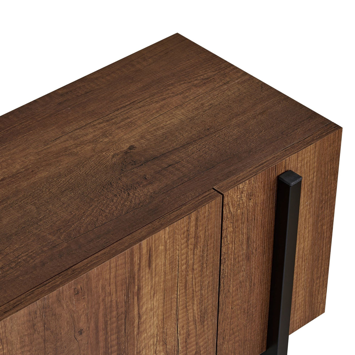 Comodă TV, Nexus - Barok Walnut, Black, Nuc Baroc / Negru