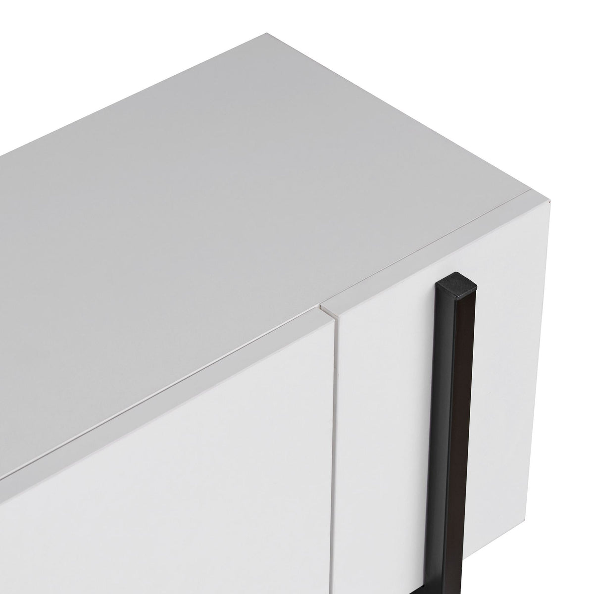 Comodă TV, Nexus - White, Black, Alb / Negru