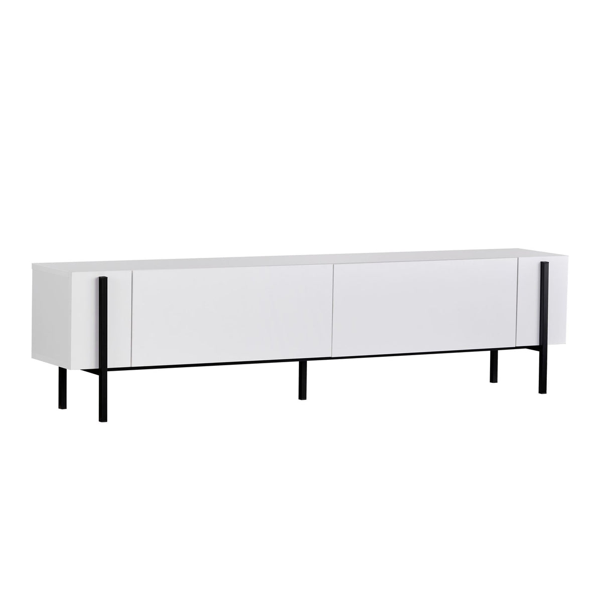 Comodă TV, Nexus - White, Black, Alb / Negru