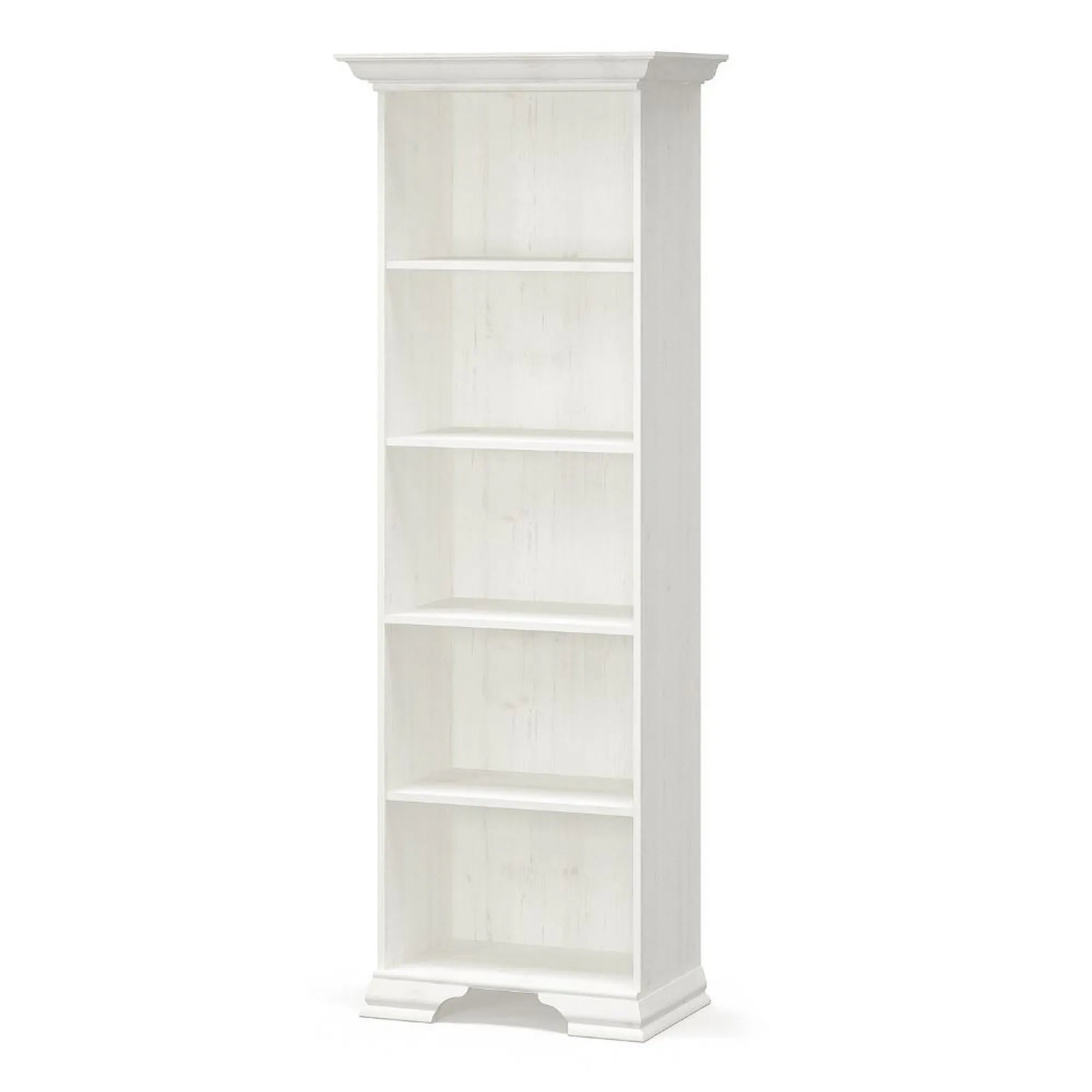 Biblioteca pentru living IRYS, pin alb anderson, PAL laminat, 70x43x198 cm