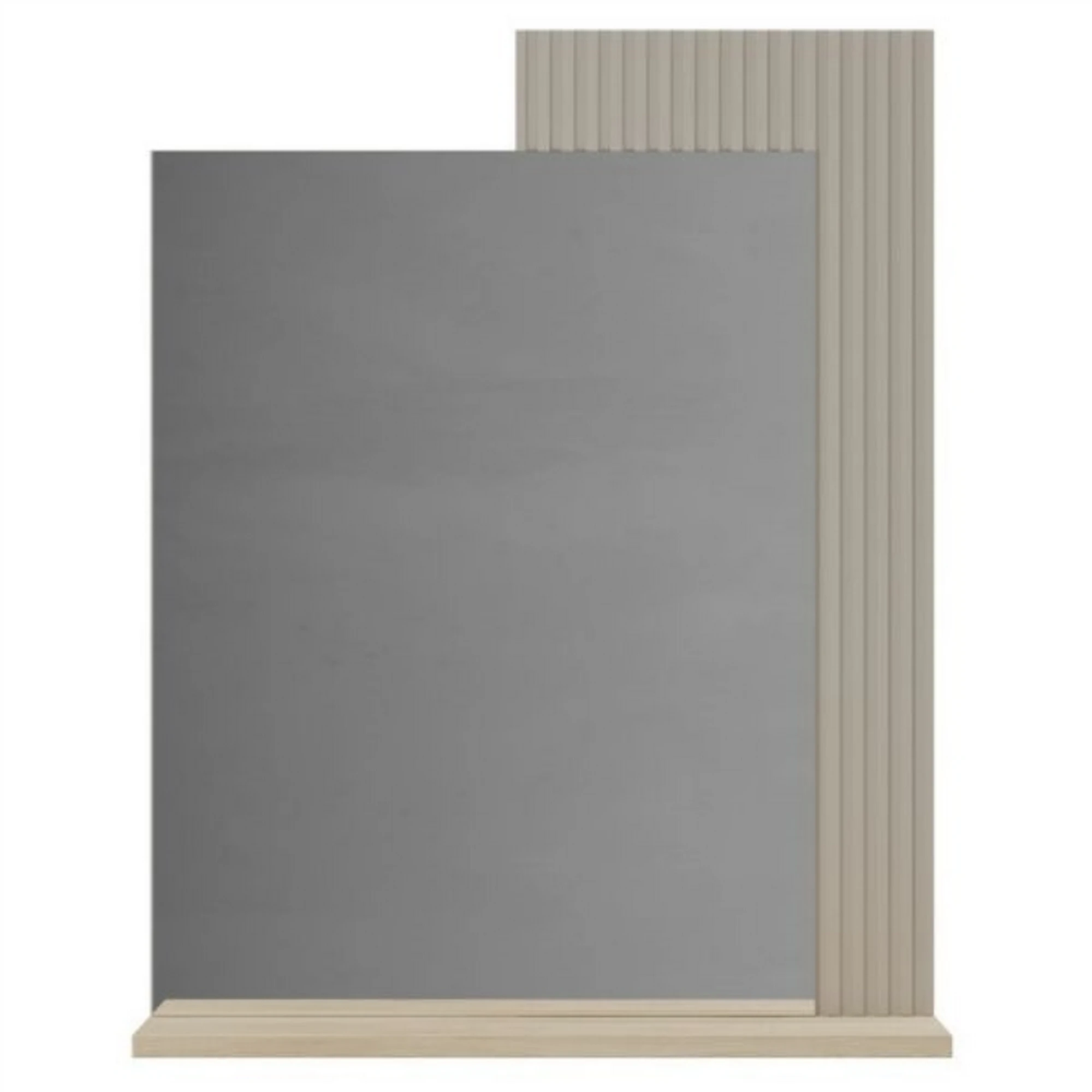 Oglinda de perete hol DOMINICA, grej/stejar, PAL laminat, 65x26x84 cm