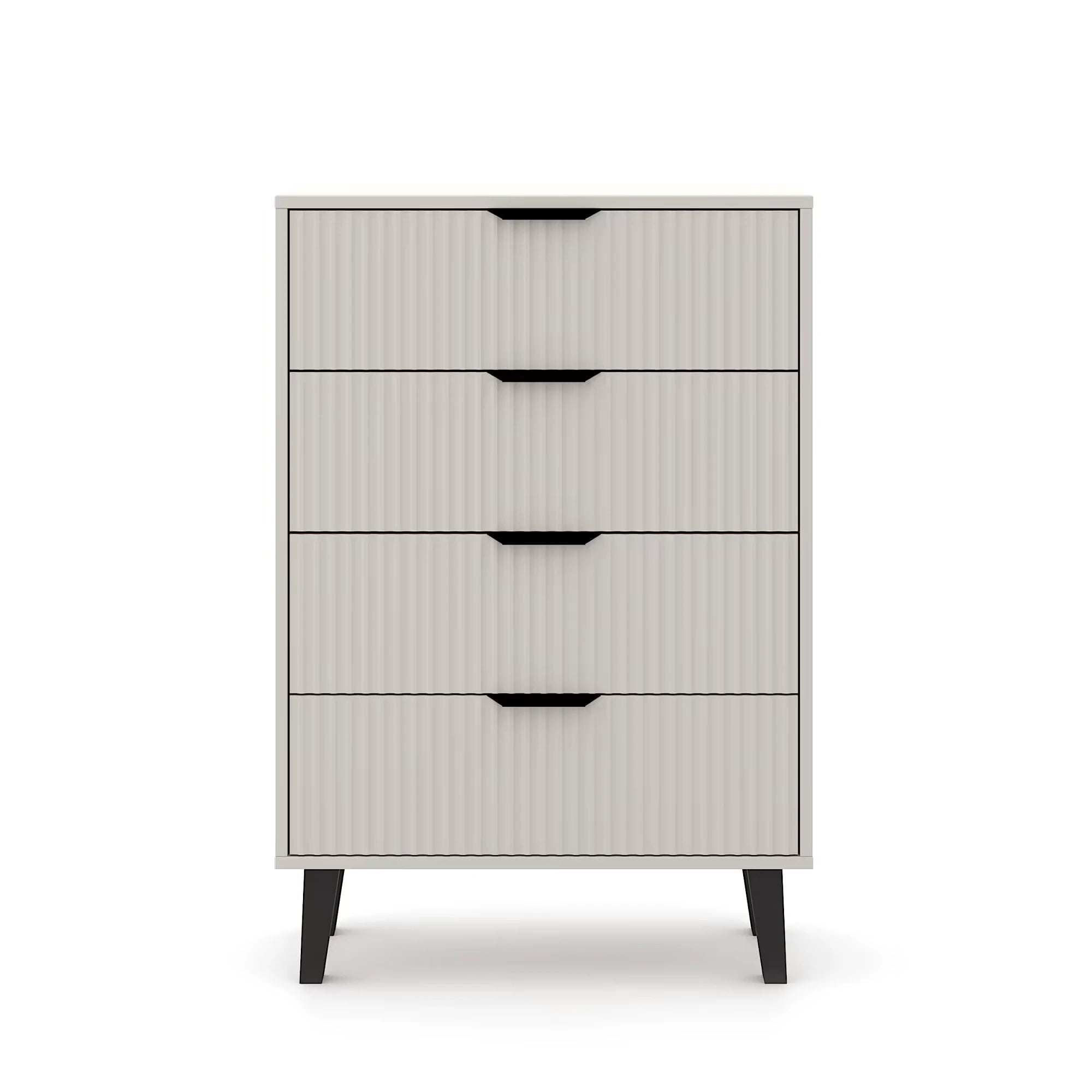 Comoda cu sertare inalta BORG, casmir, PAL laminat, 70x39x103 cm