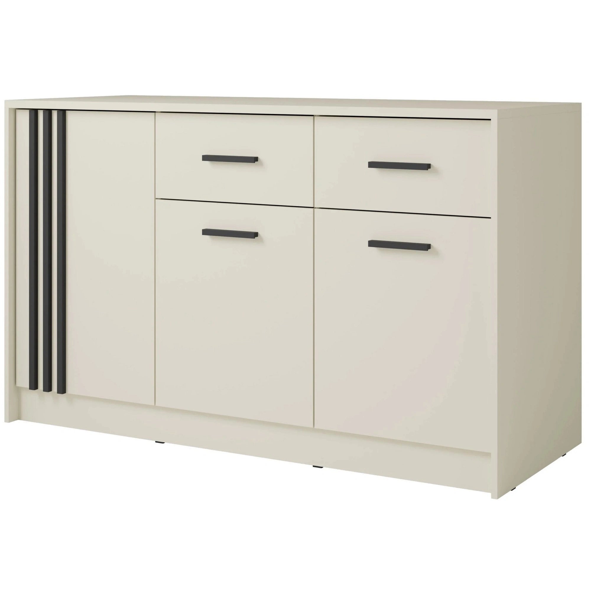 Comoda CANADA CD34, casmir/negru, PAL laminat, 150x42x94 cm