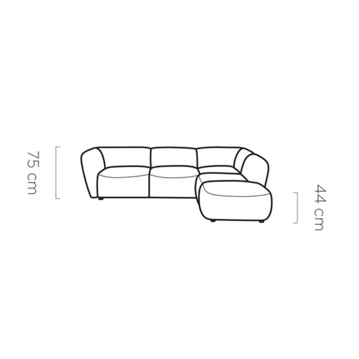 Coltar CANDELO L B, personalizabil materiale gama Premium, 290x236x75 cm