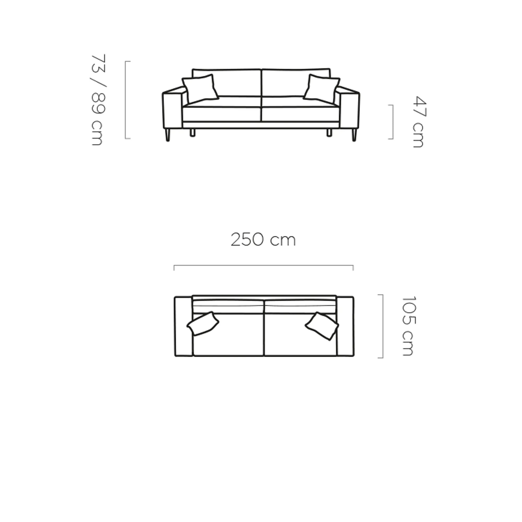 Canapea extensibila CAPITOL, stofa catifelata caramiziu - Salvador 07, Gama Premium, cu lada depozitare, 250x105x89 cm