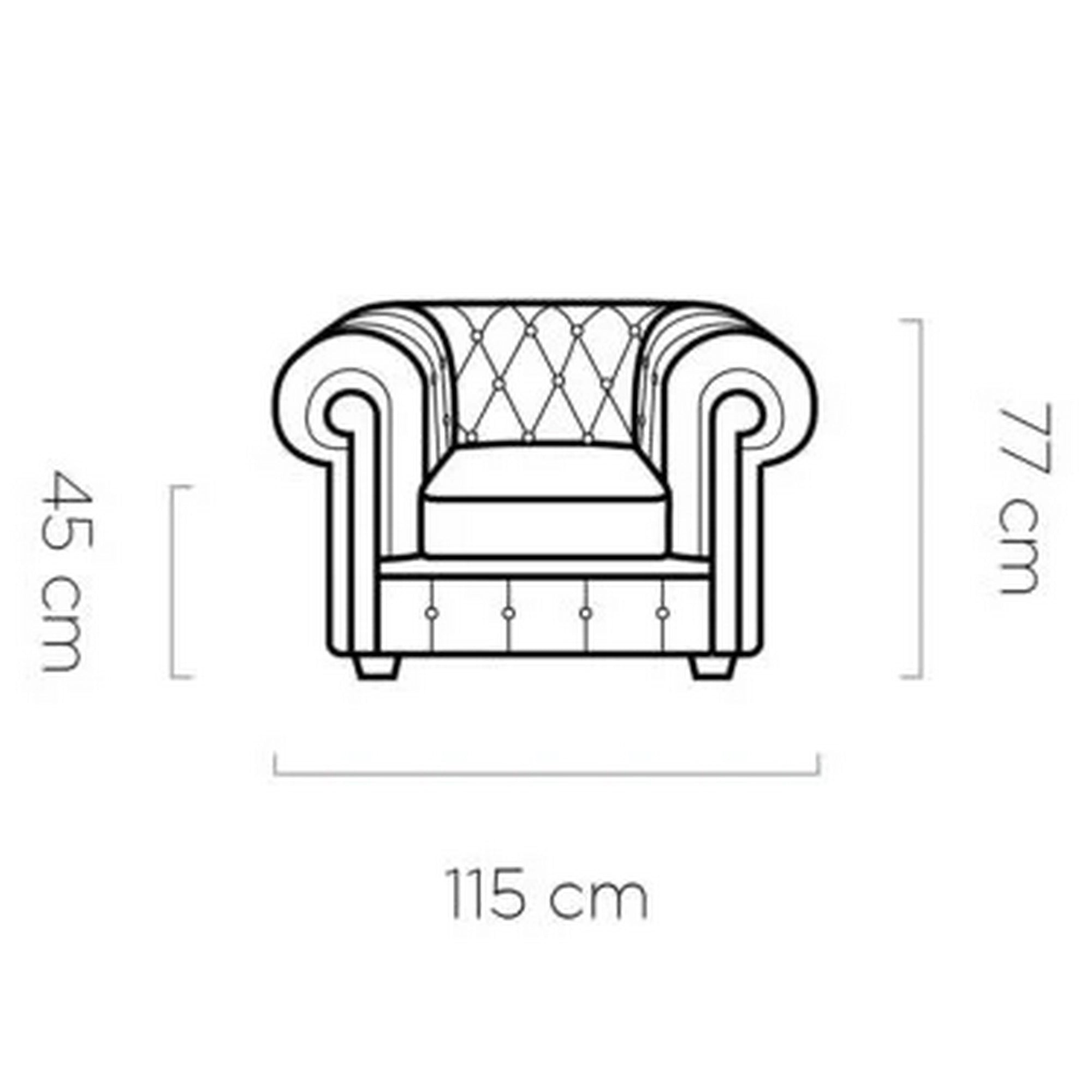 Fotoliu CHESTERFIELD, personalizabil materiale gama Oferta Avantaj, 115x96x77 cm