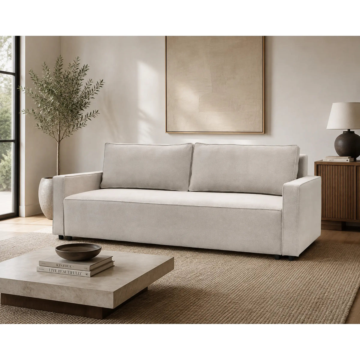 Canapea extensibila NICOLE, personalizabil materiale gama Oferta Avantaj, cu lada depozitare, 232x100x90 cm