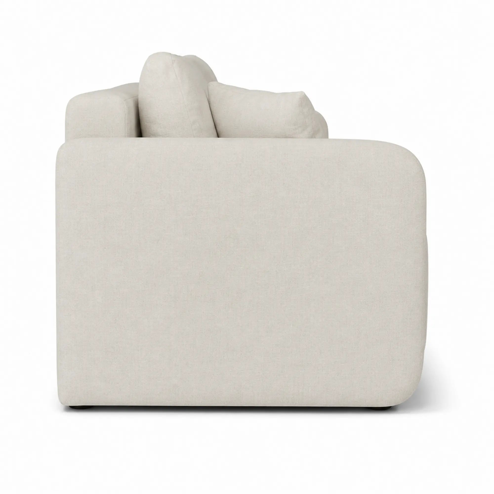 Canapea extensibila Allen, stofa catifelata crem - Monolith 02, cu lada depozitare, 220x100x88 cm