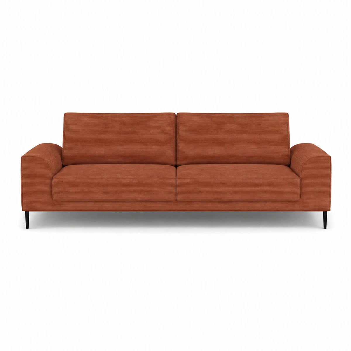 Canapea extensibila CAPITOL, stofa catifelata caramiziu - Salvador 07, cu lada depozitare, 250x105x89 cm