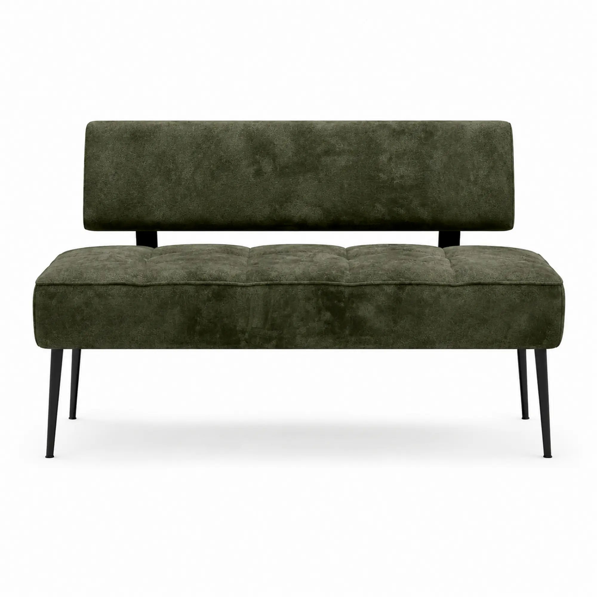 Coltar bucatarie BANCO, sezlong stanga, stofa catifelata verde inchis - Whisper 11, 213x164x89 cm