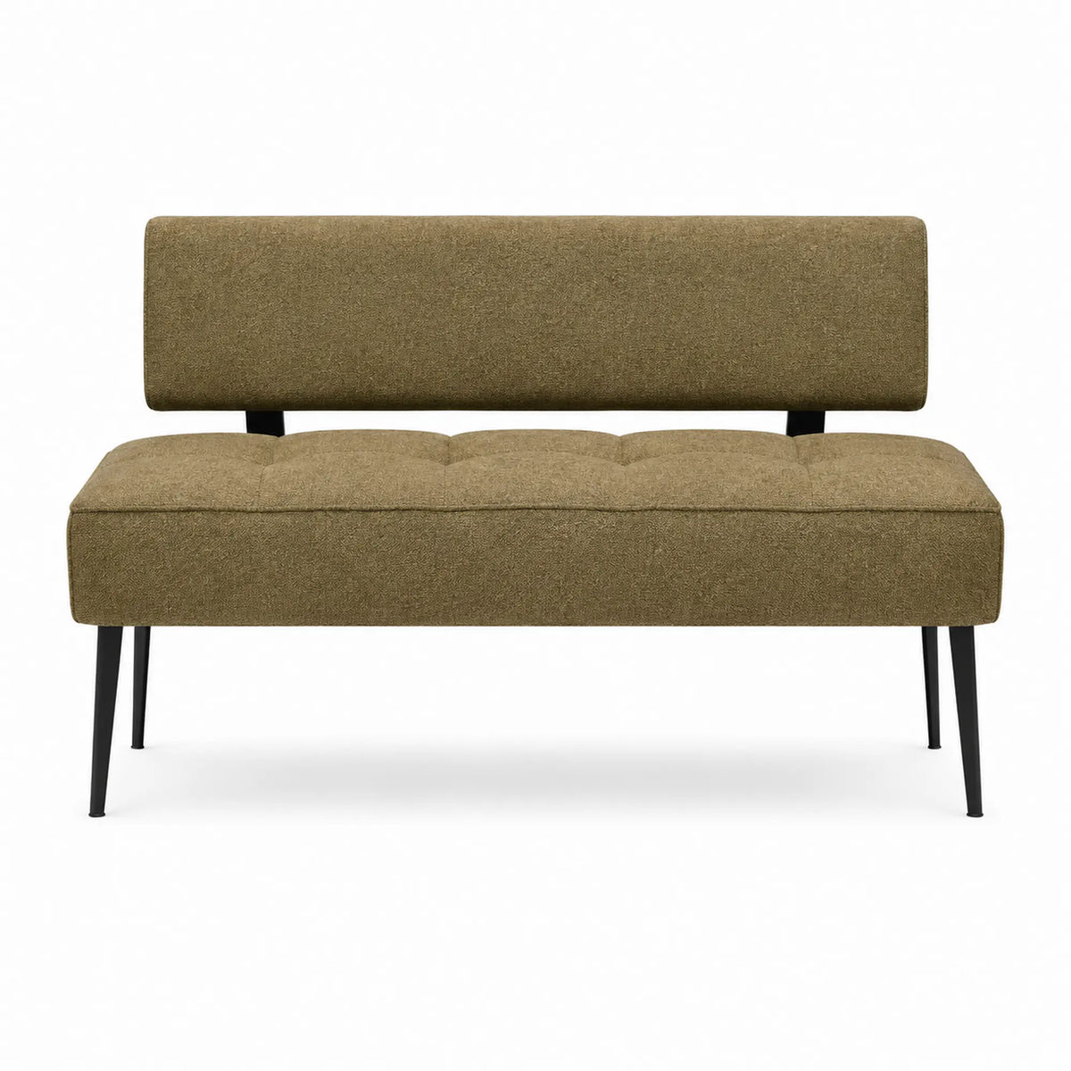 Coltar bucatarie BANCO, sezlong stanga, stofa catifelata verde olive - Salvador 10, 213x164x89 cm