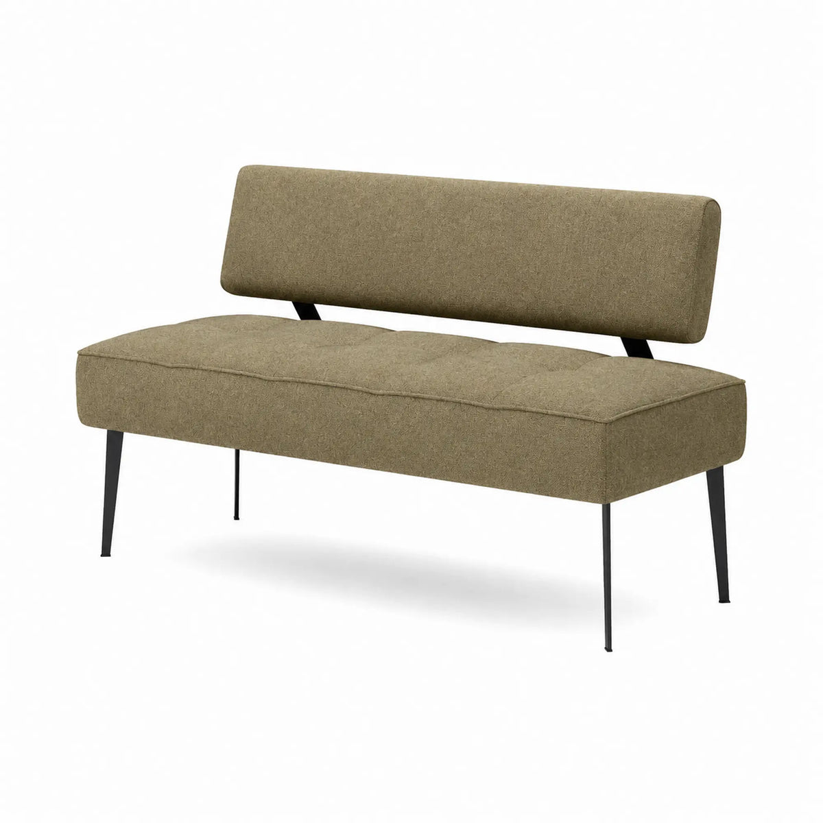 Coltar bucatarie BANCO, sezlong stanga, stofa catifelata verde olive - Salvador 10, 213x164x89 cm