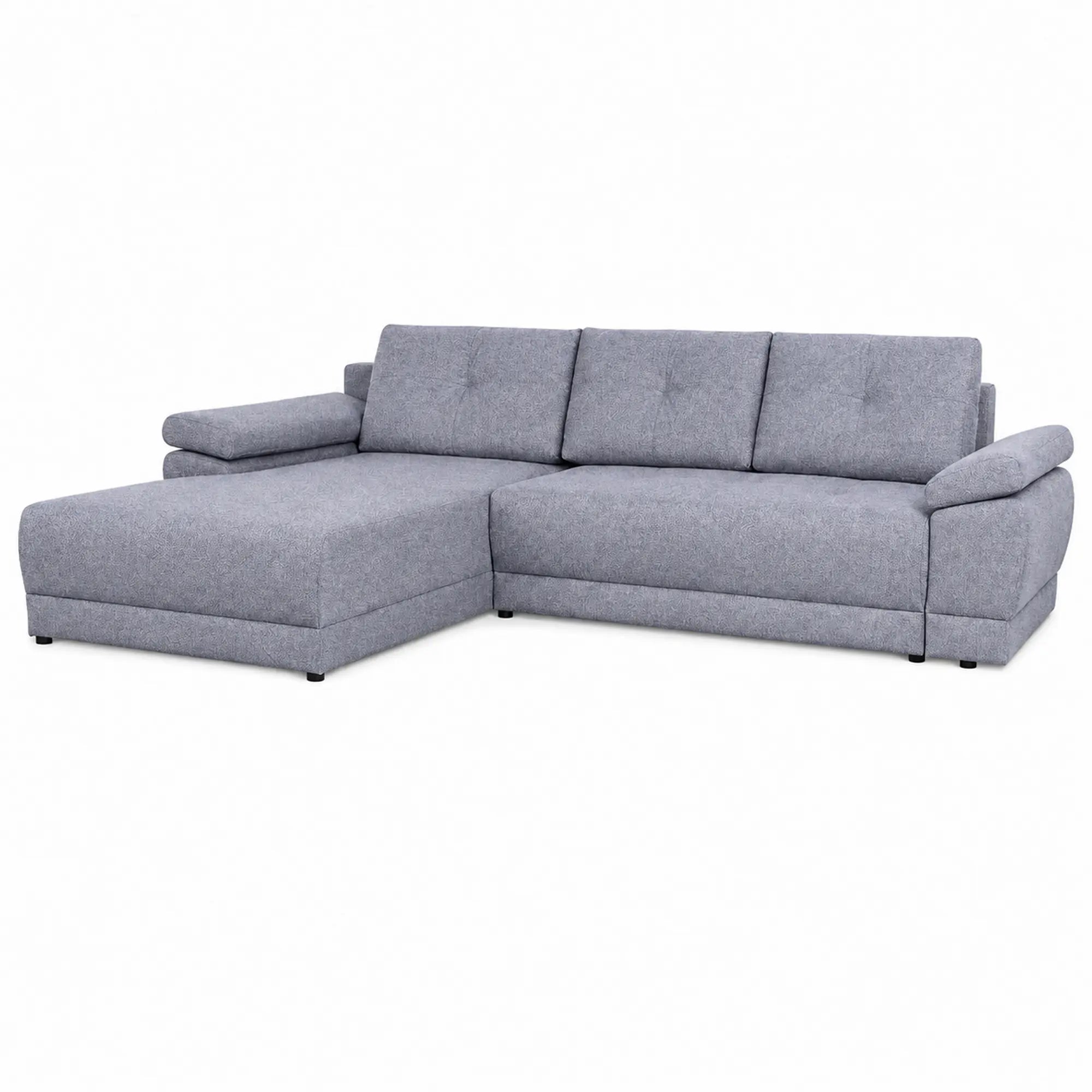 Coltar extensibil EVEREST, universal, stofa clasica gri - Primo 88, cu lada depozitare, 314x213x90 cm