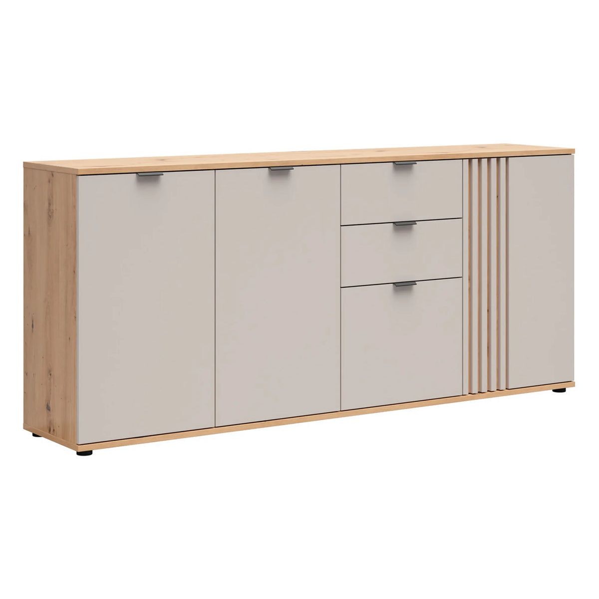 Comoda BREVAS, stejar artisan/casmir, PAL, 195x40x87 cm