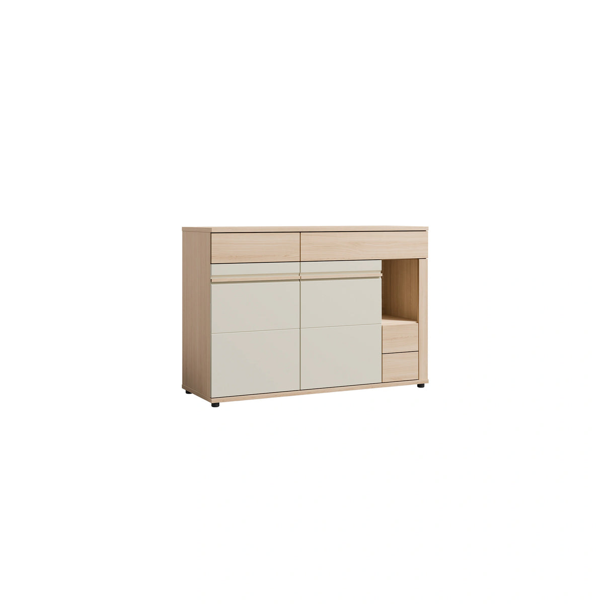 Comoda OSLO OS12, stejar riva/casmir, PAL laminat, 130x44x90 cm