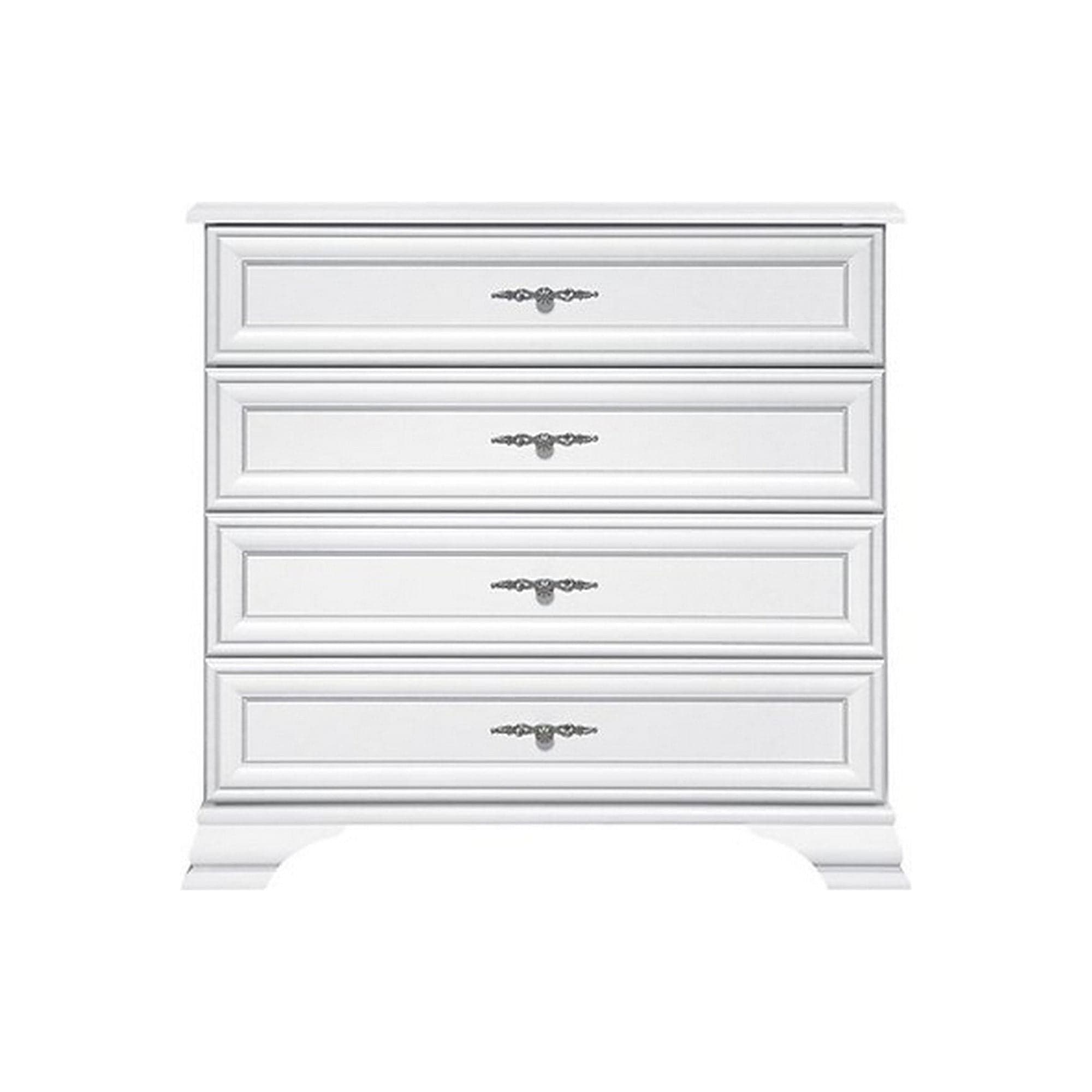 Mobilier living alb clasic IDENTO 2, PAL, 4 piese