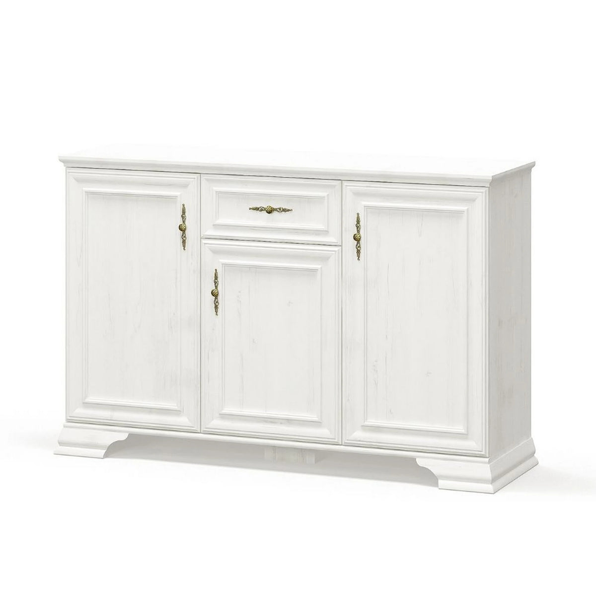 Comoda pin alb anderson IRYS, PAL laminat, 138x39x89 cm