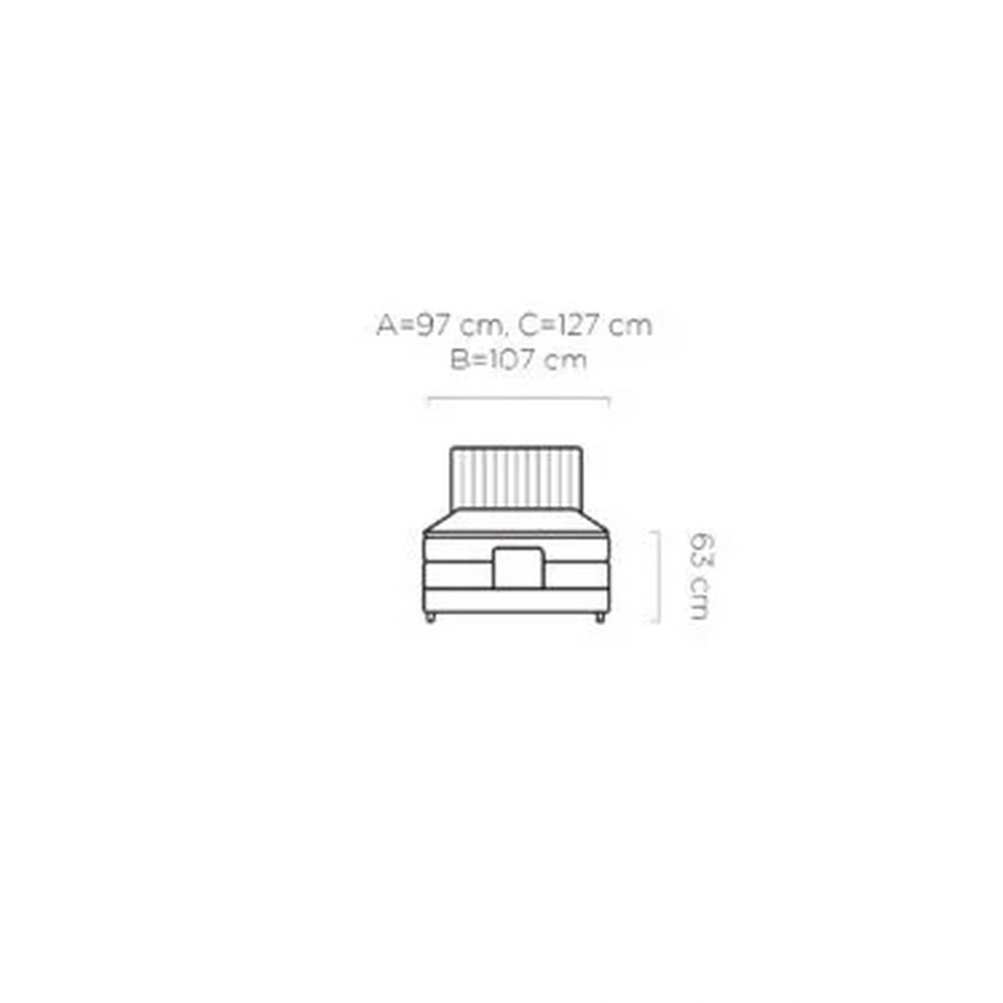 Pat boxspring DIXON 100x200, personalizabil materiale gama Oferta Avantaj, cu mecanism electric, saltele si topper