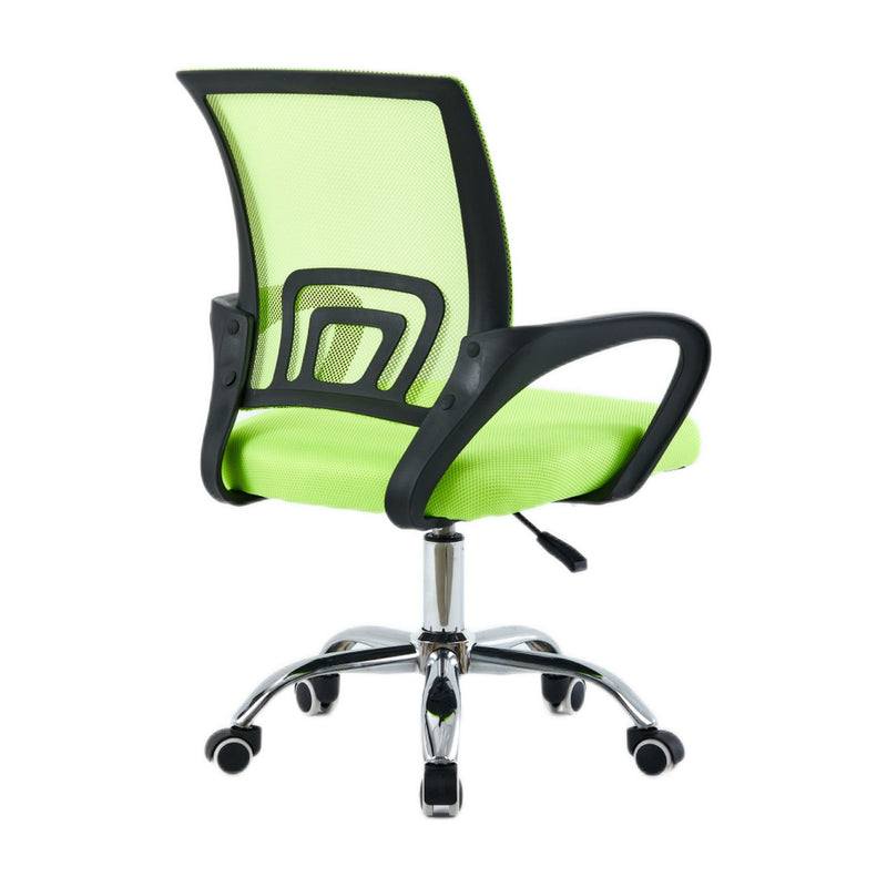 Scaun de birou DEX 4 NEW, verde/negru, material textil/plasă, 57x55x86-94 cm