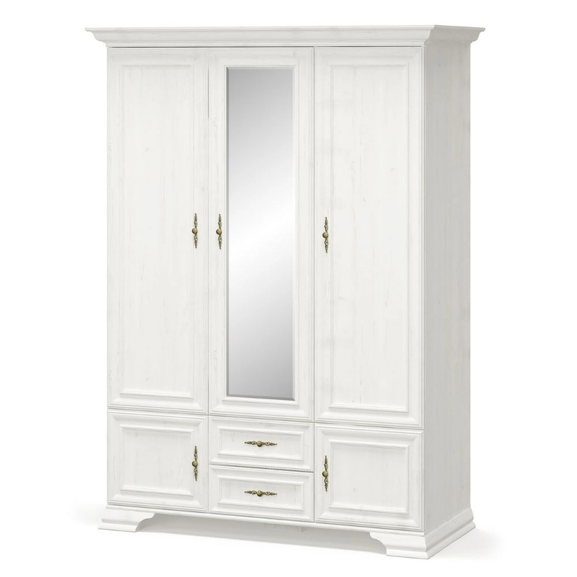Dulap 5 usi IRYS, pin alb anderson, PAL laminat, 145x62x212 cm