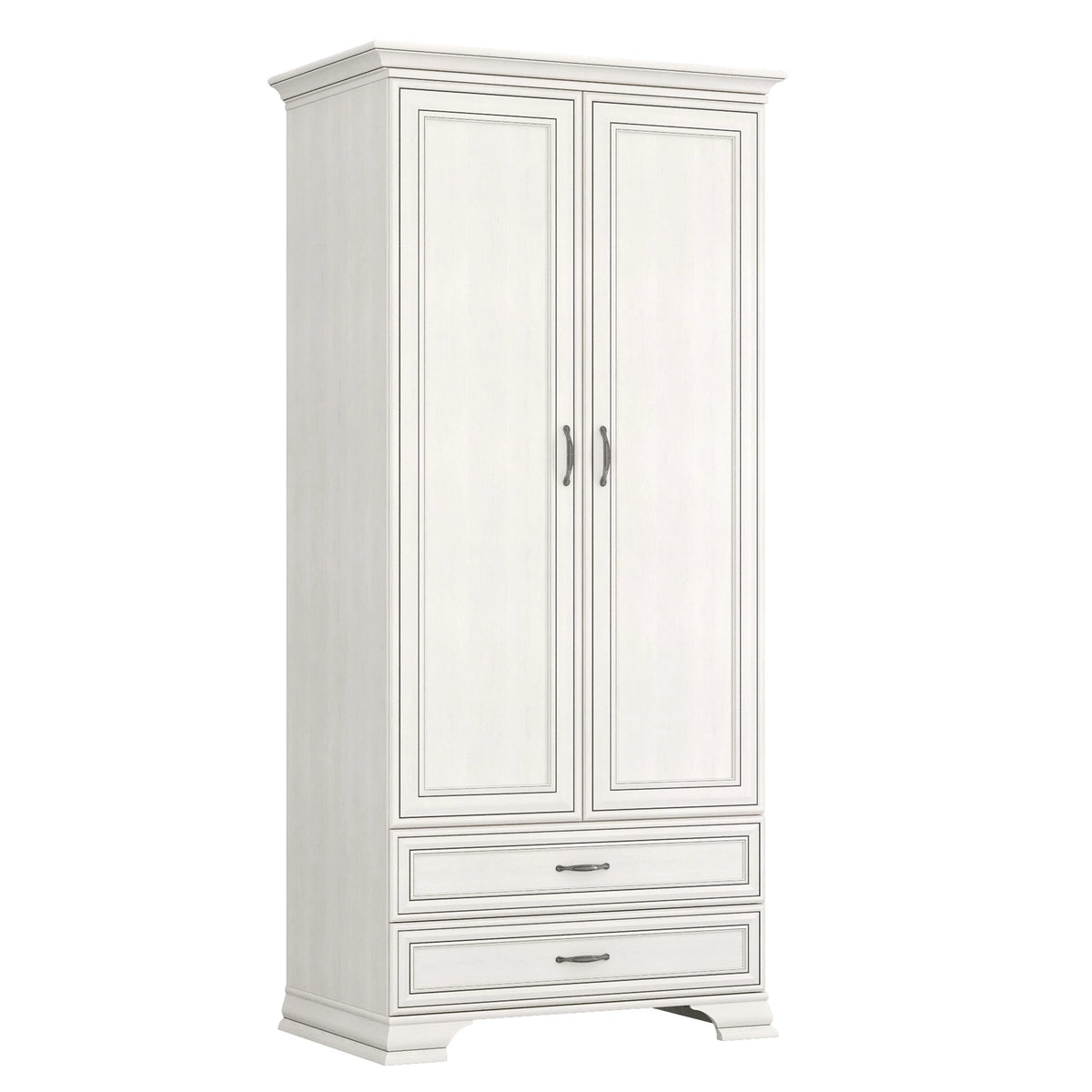 Mobilier dormitor clasic TIFFANY II-2, crem, PAL laminat, 4 piese