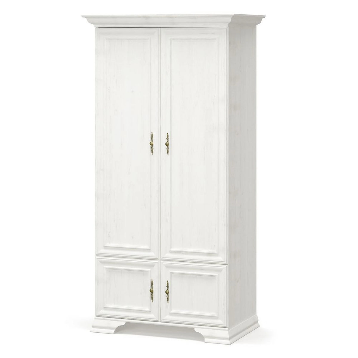 Dulap pin alb anderson IRYS, PAL laminat, cu 4 usi, 101x62x198 cm