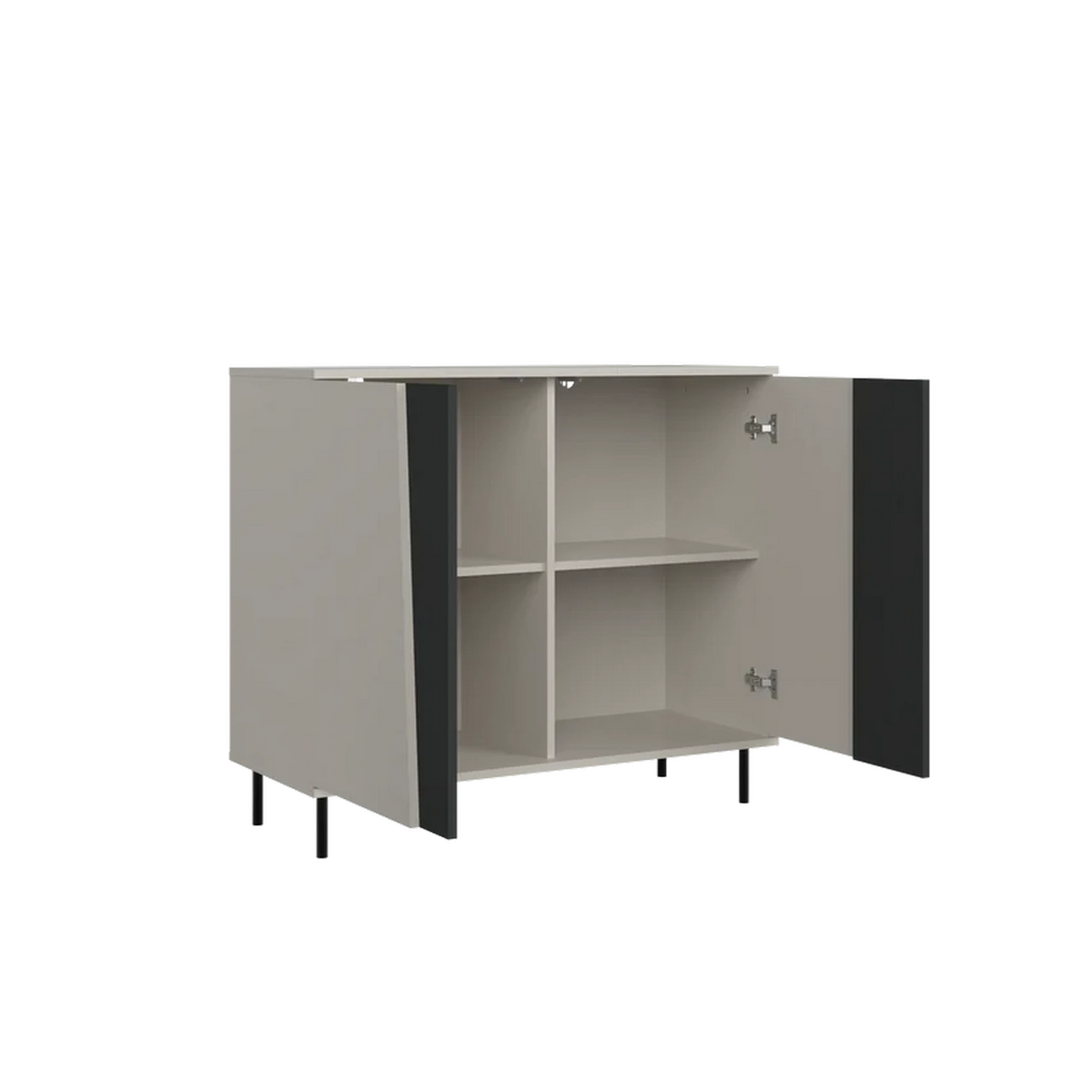 Comoda living FELIX, casmir/gri grafit, PAL laminat, 100x40x93 cm