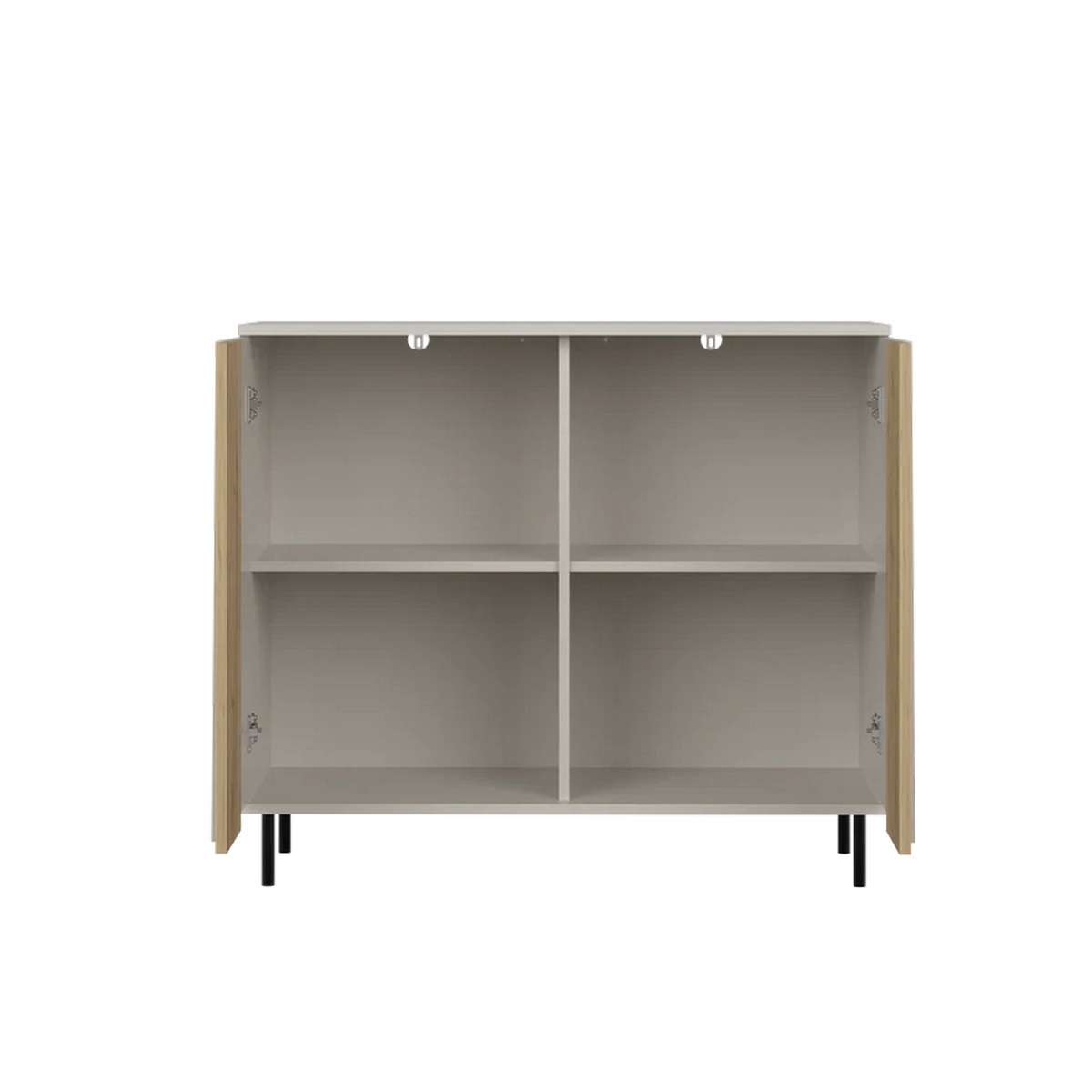 Comoda living FELIX, casmir/stejar artisan, PAL laminat, 100x40x93 cm