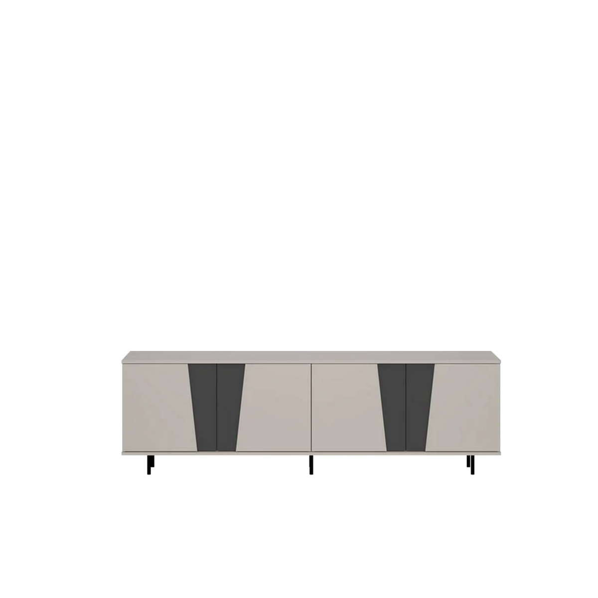 Comoda TV living FELIX, casmir/gri grafit, PAL laminat, 200x40x68 cm