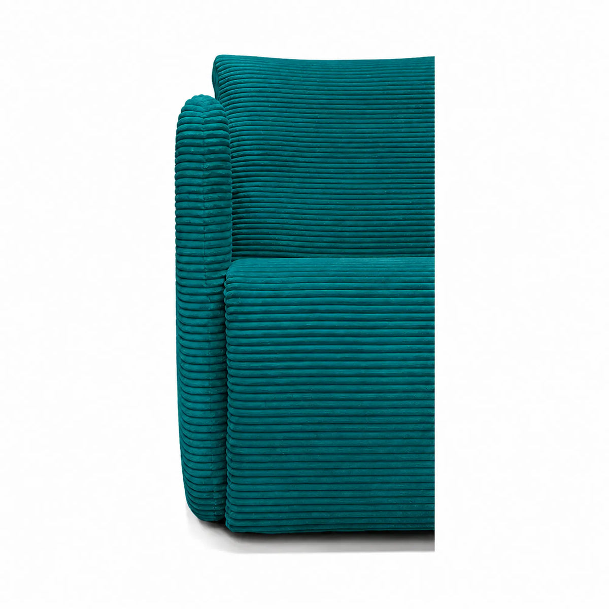 Fotoliu Stofa de Lux ALLEN, stofa catifelata turcoaz - Piano 10, 90x70x88 cm
