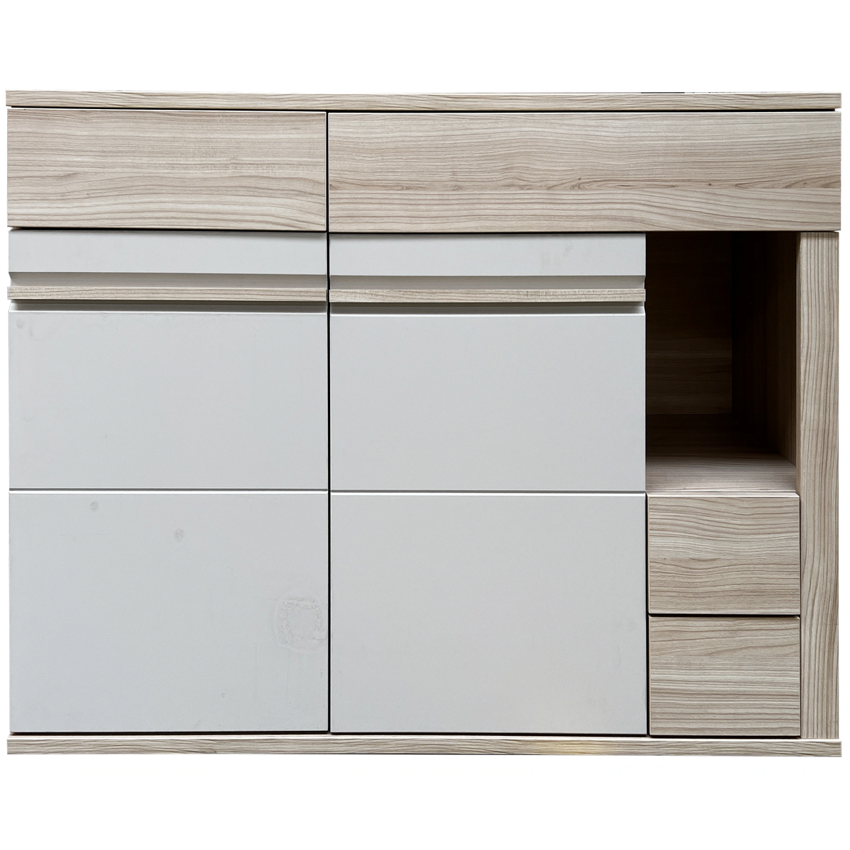 Comoda OSLO OS12, stejar riva/casmir, PAL laminat, 130x44x90 cm