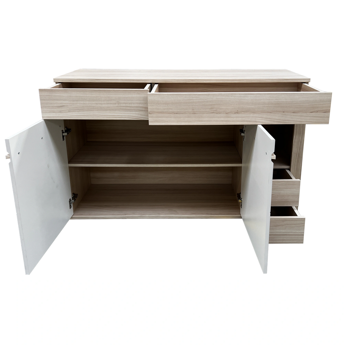Comoda OSLO OS12, stejar riva/casmir, PAL laminat, 130x44x90 cm