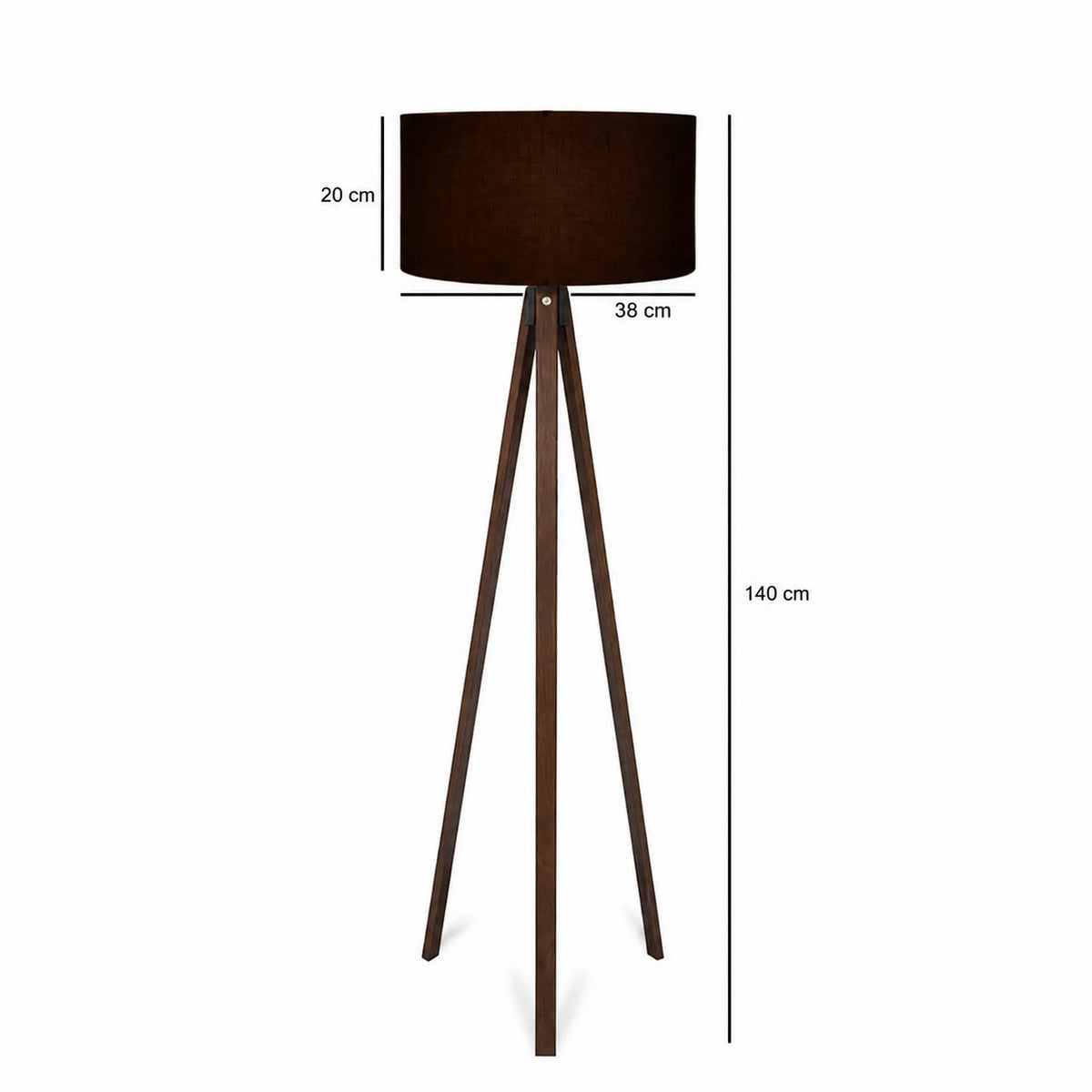 Lampadar AYD-2933, maro, PVC/lemn, 38x140 cm