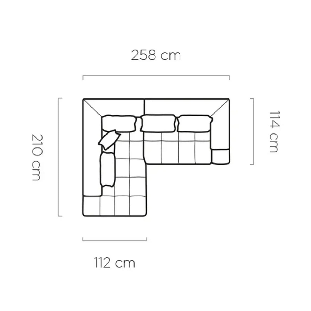 Coltar MAGNETIC L, personalizabil materiale gama Oferta Avantaj, cu reglaj electric, 258x210x86 cm