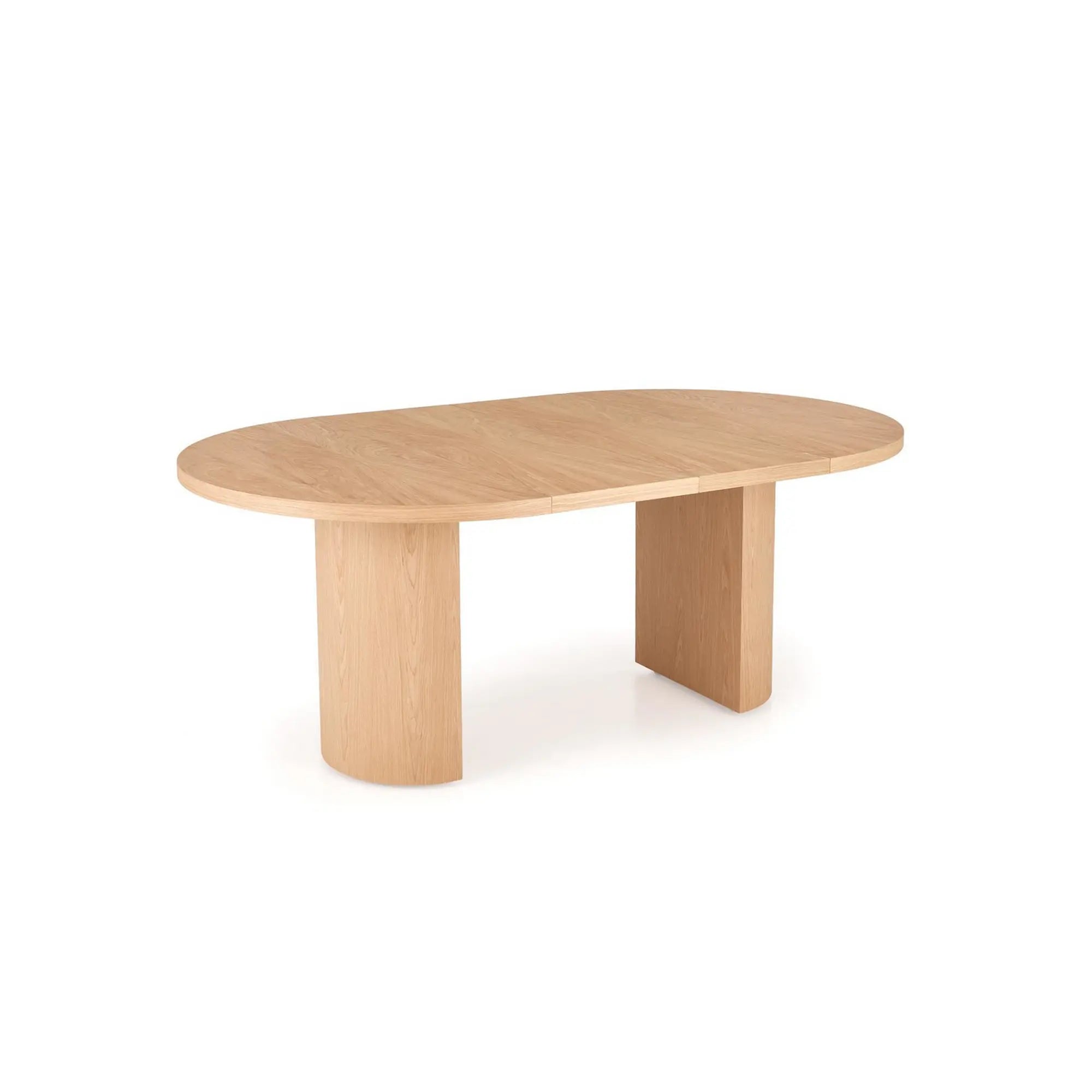 Masa extensibila GARIBALDI, stejar natural, PAL laminat/furnir, 120/200x120x79 cm