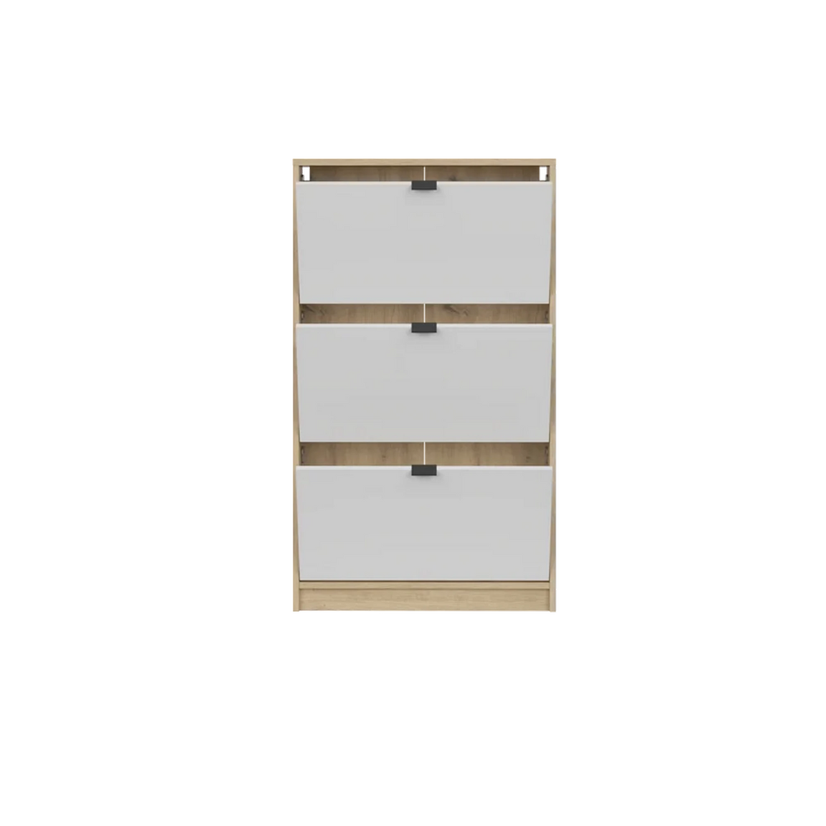 Pantofar ingust hol NEPON, stejar artisan/alb, PAL laminat, 70x18x120 cm
