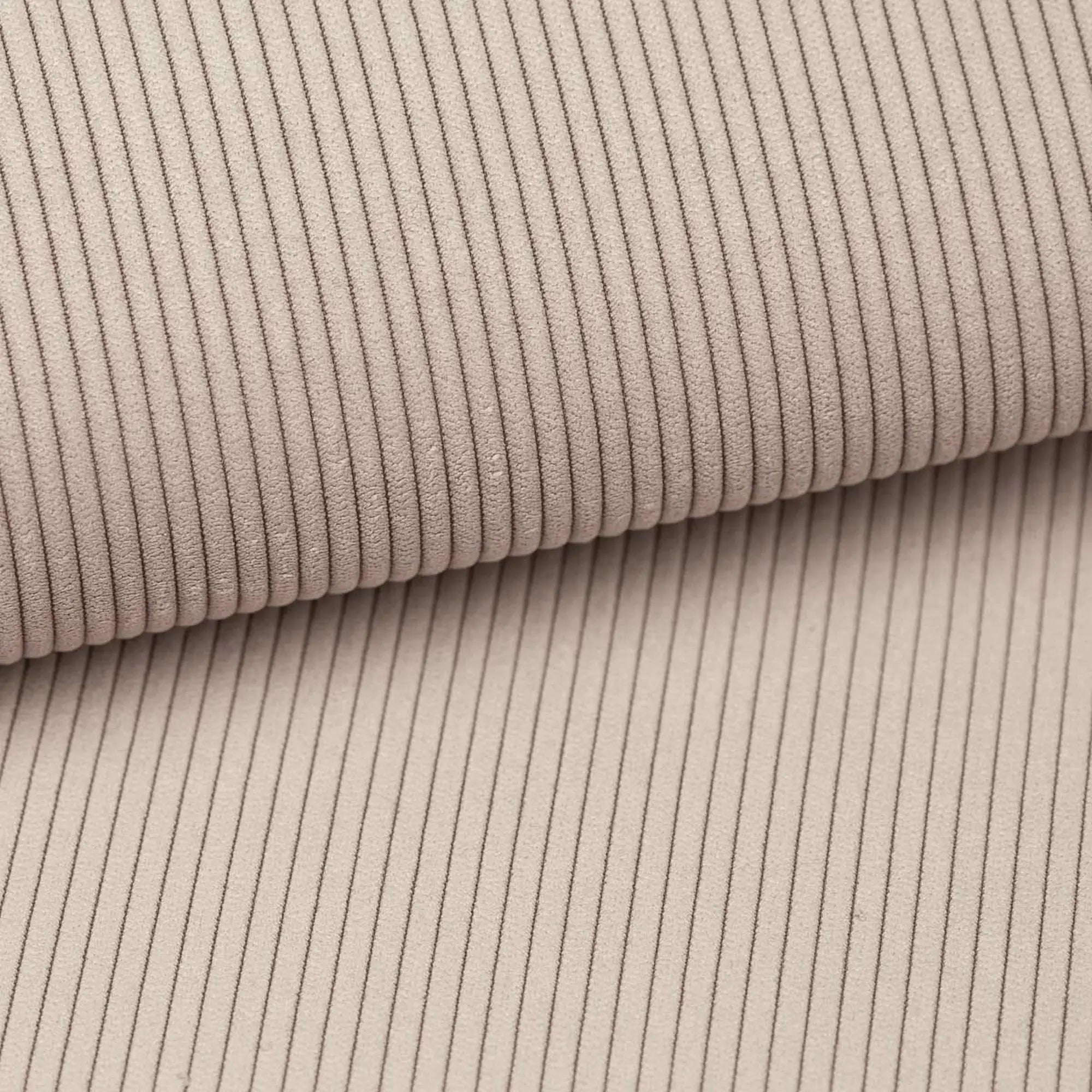 Coltar extensibil MATANO, sezlong stanga, stofa catifelata bej deschis - Ontario 02, Gama Premium, cu lada depozitare, 270x163x89 cm