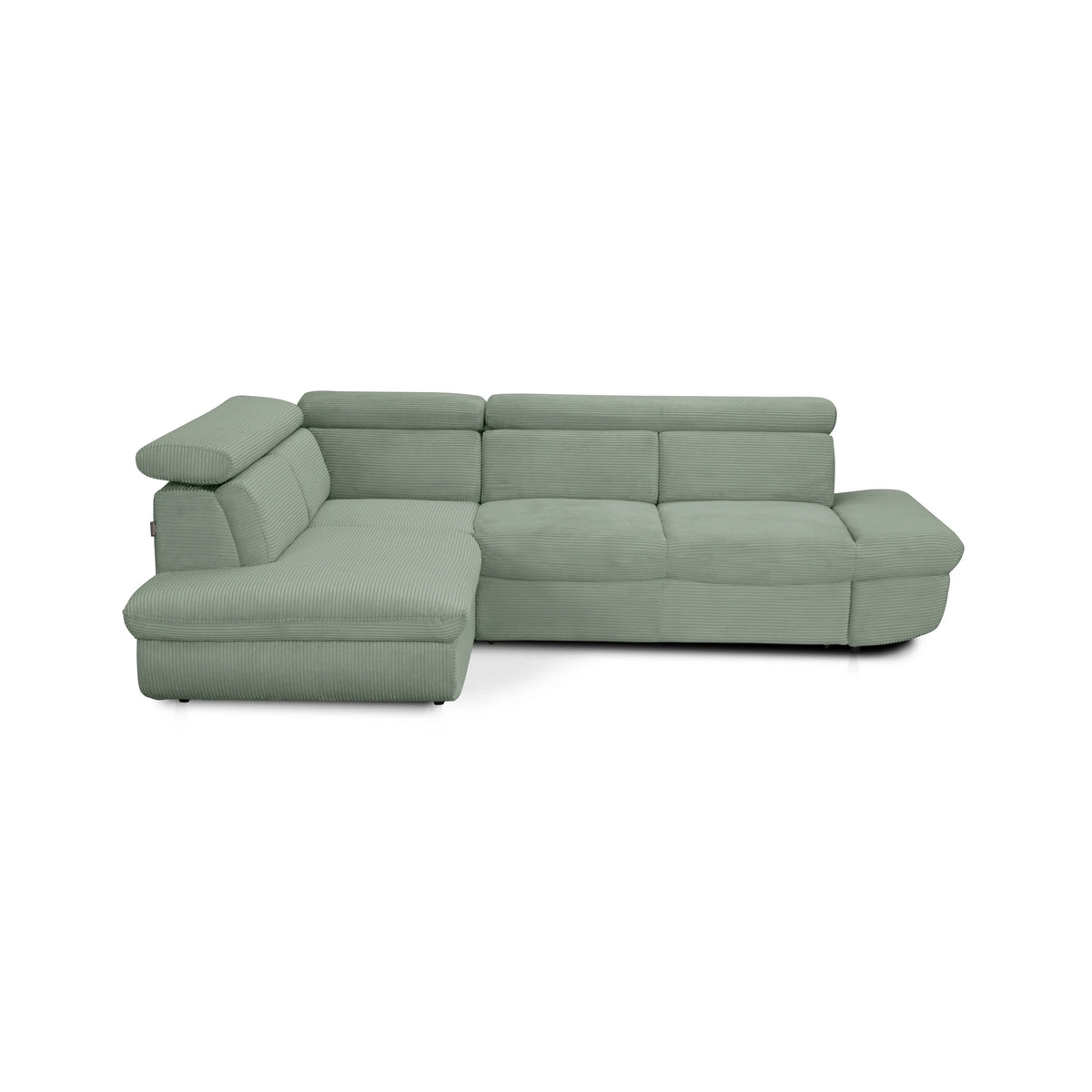 Coltar extensibil sufragerie REGAL, sezlong stanga, stofa catifelata maro - Velvet F609, 266x196x95 cm